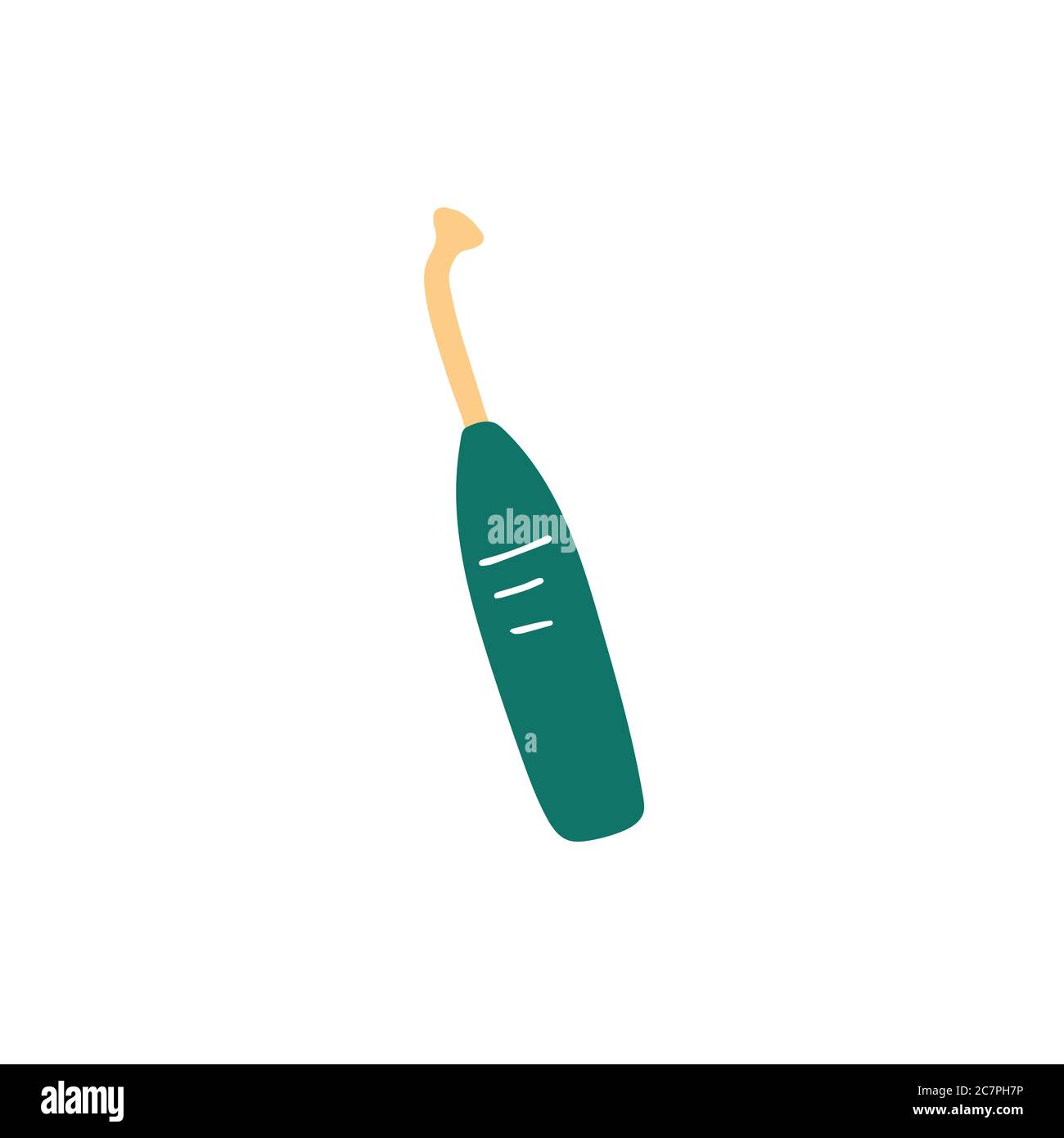 Icône Darsonval. Appareil de soin de la peau. Illustration vectorielle plate dessinée à la main Illustration de Vecteur