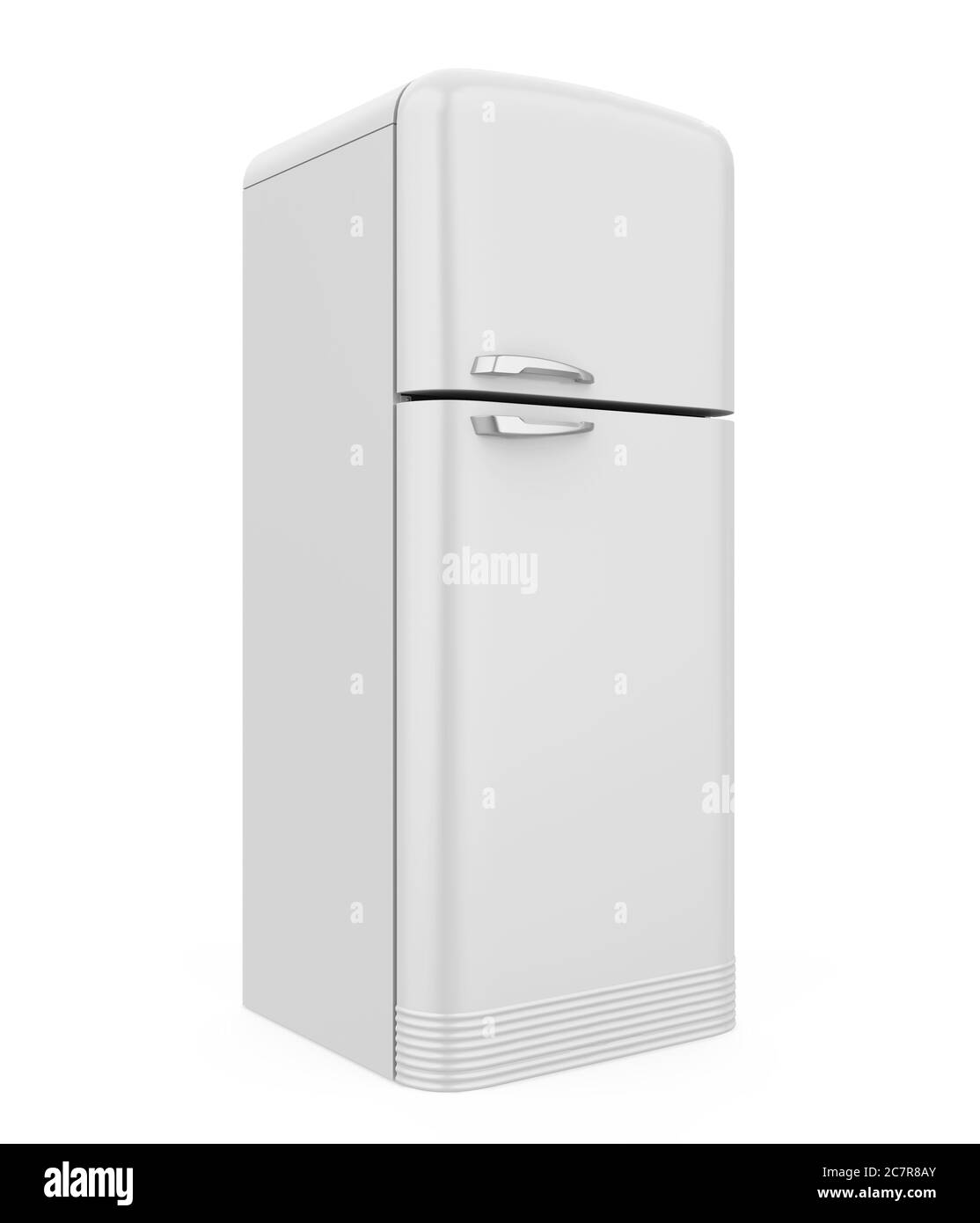 Réfrigérateur rétro Isolated Banque D'Images
