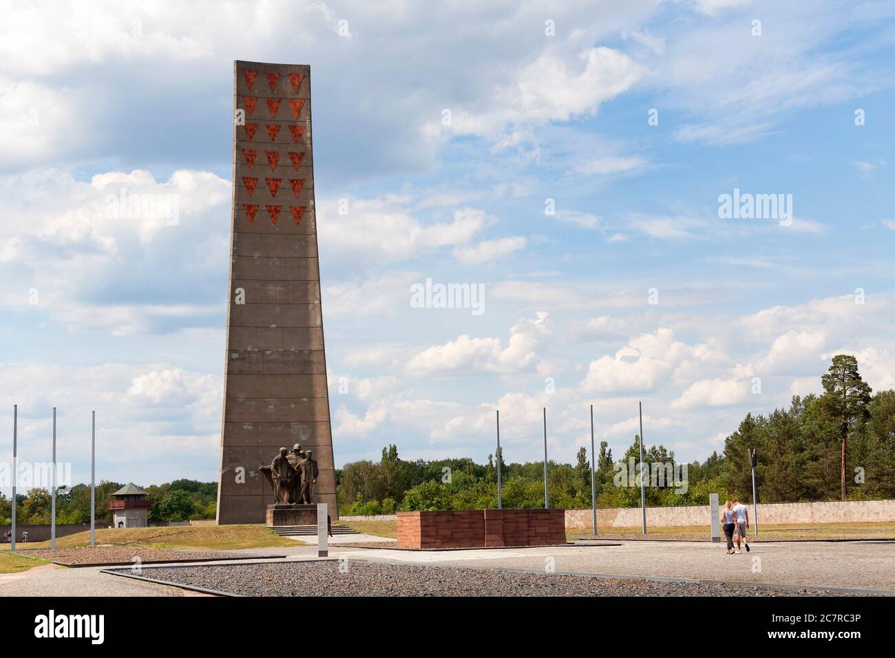 Camp de concentration de Sachsenhausen, camp de concentration nazi à Oranienburg, Allemagne Banque D'Images