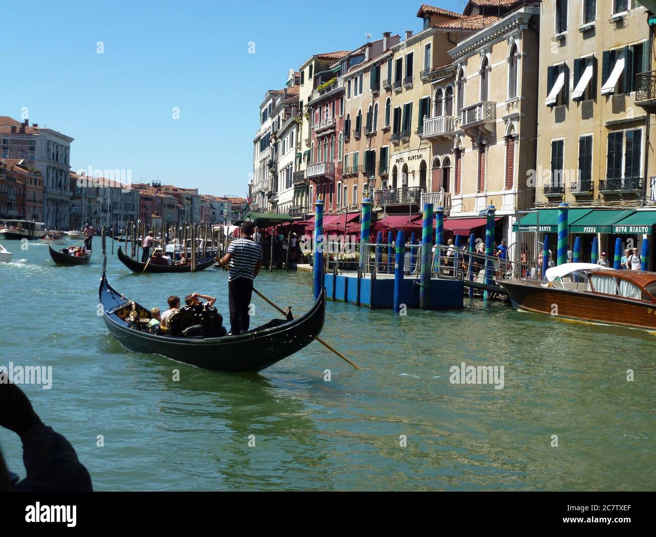 Gondole de Venise Italie Banque D'Images