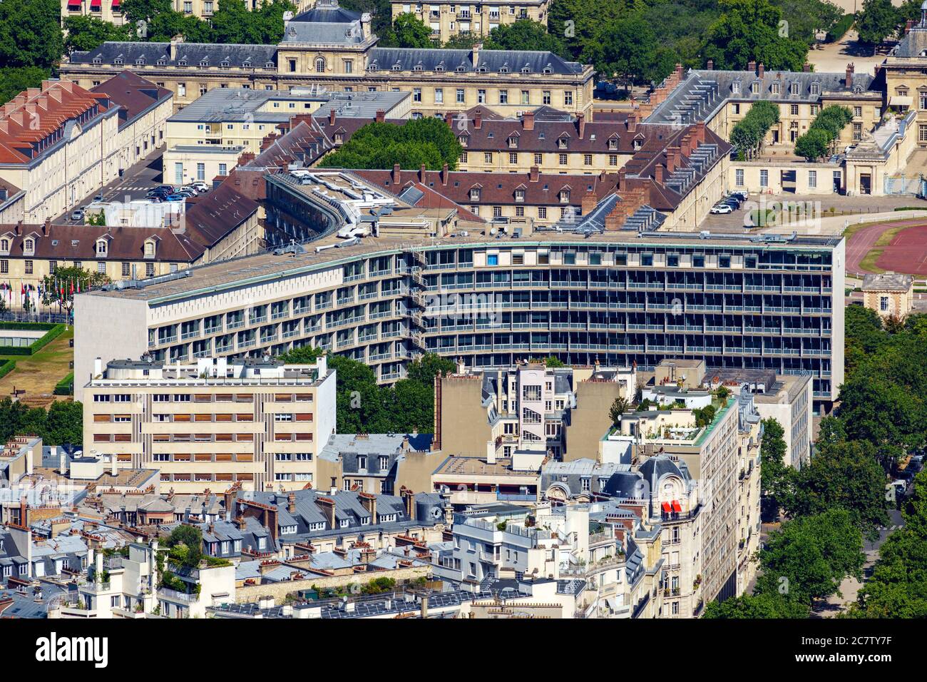 Siège de l'UNESCO à Paris, France Banque D'Images