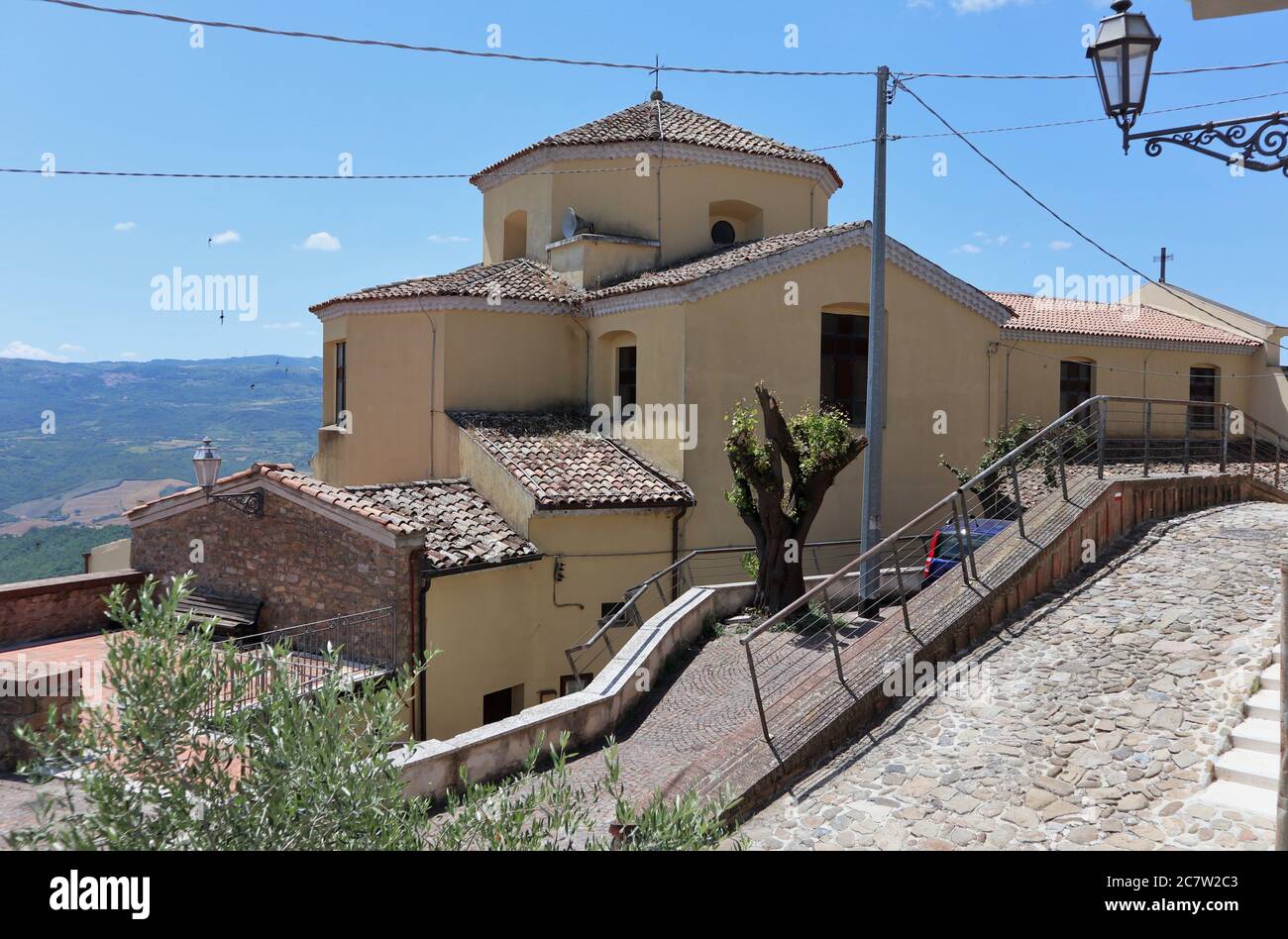 Cairano - Scorcio della Chiesa di San Martino Vescovo Banque D'Images