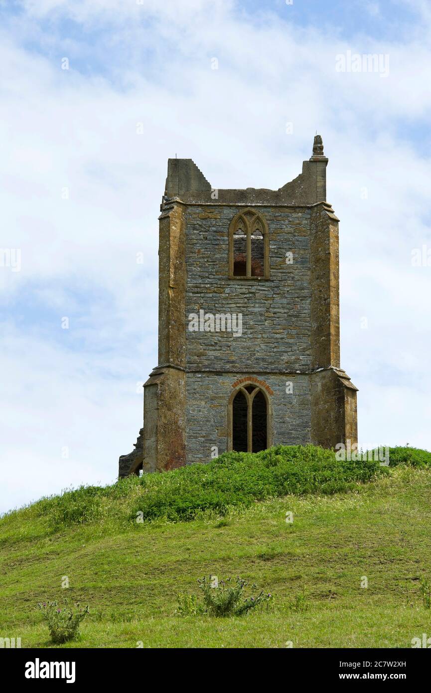 Burrow Mump, Burrowbridge, Somerset Banque D'Images