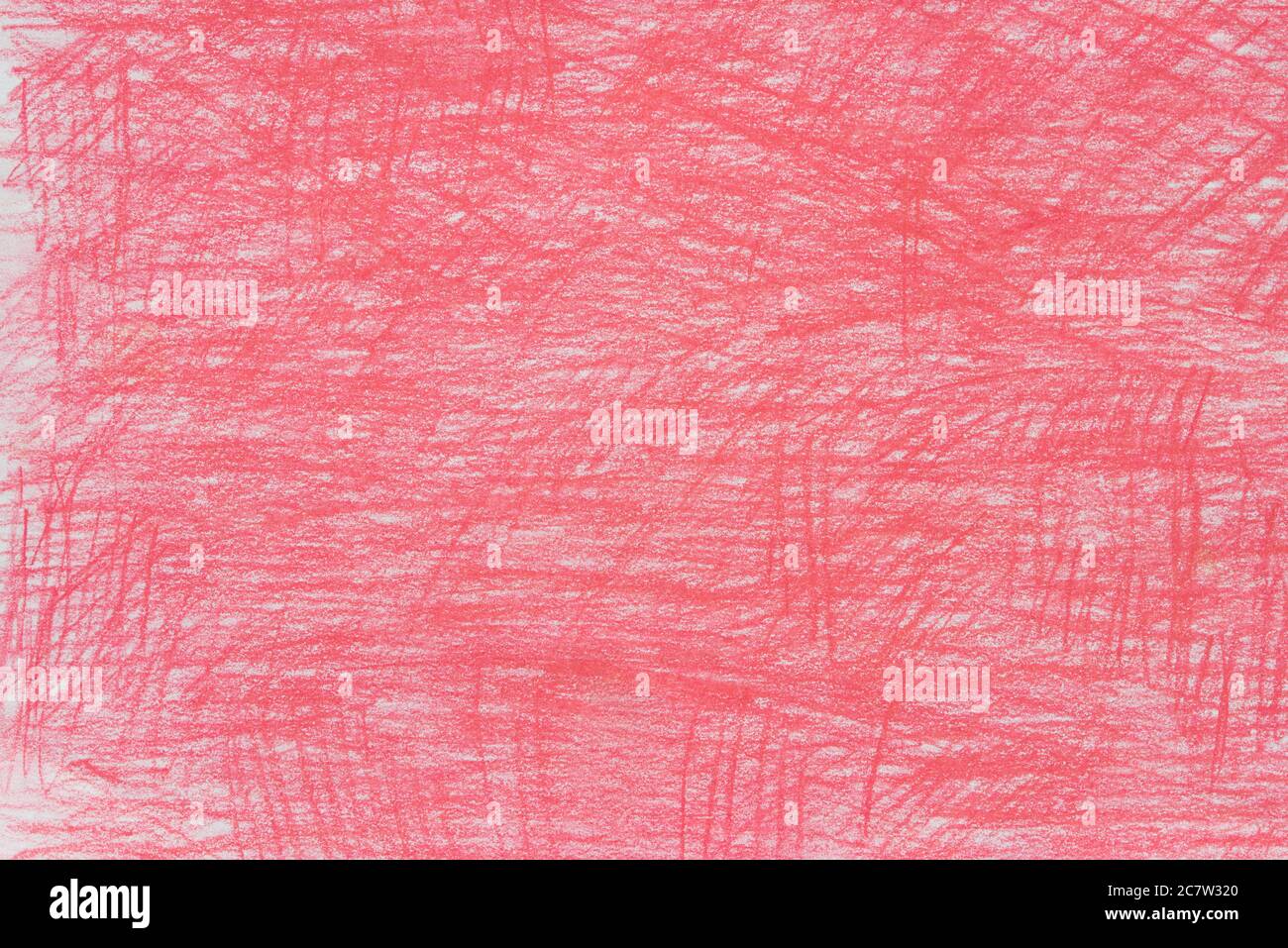 couleur rouge crayon abstrait dessin papier texture de fond Banque D'Images