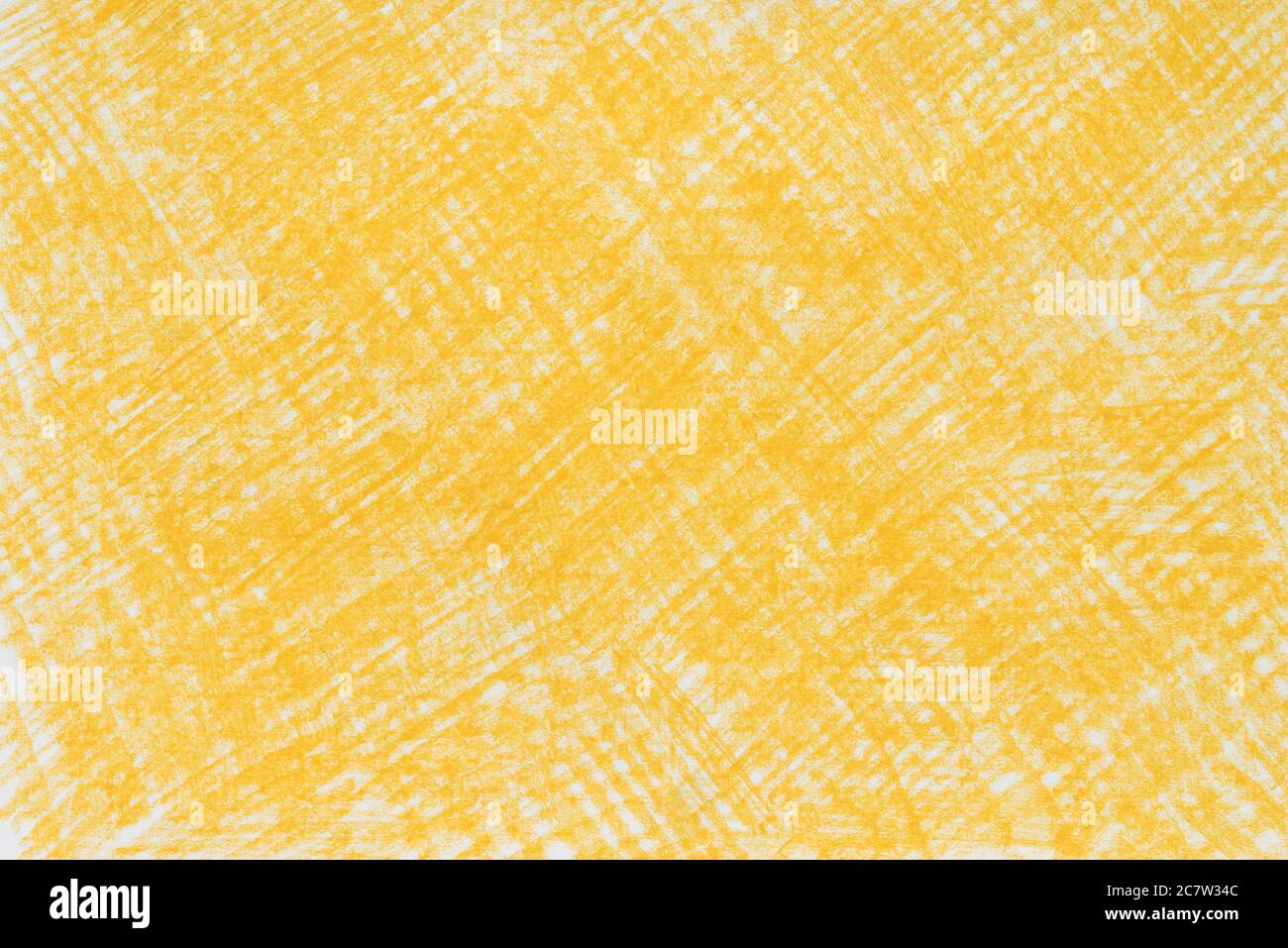 couleur jaune crayon abstrait dessin papier texture de fond Banque D'Images