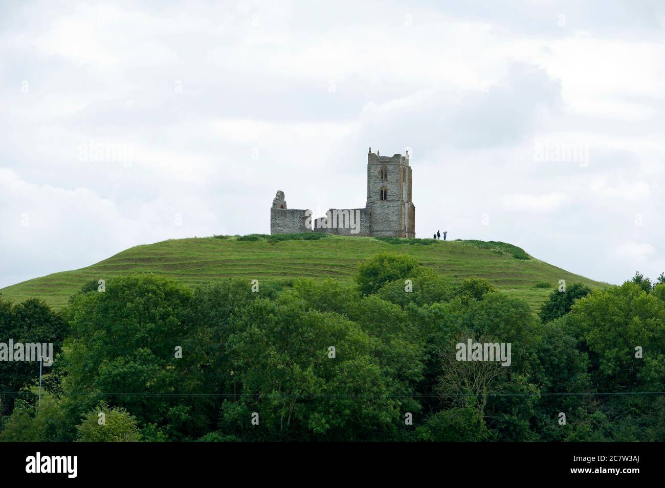 Burrow Mump, Burrowbridge, Somerset Banque D'Images