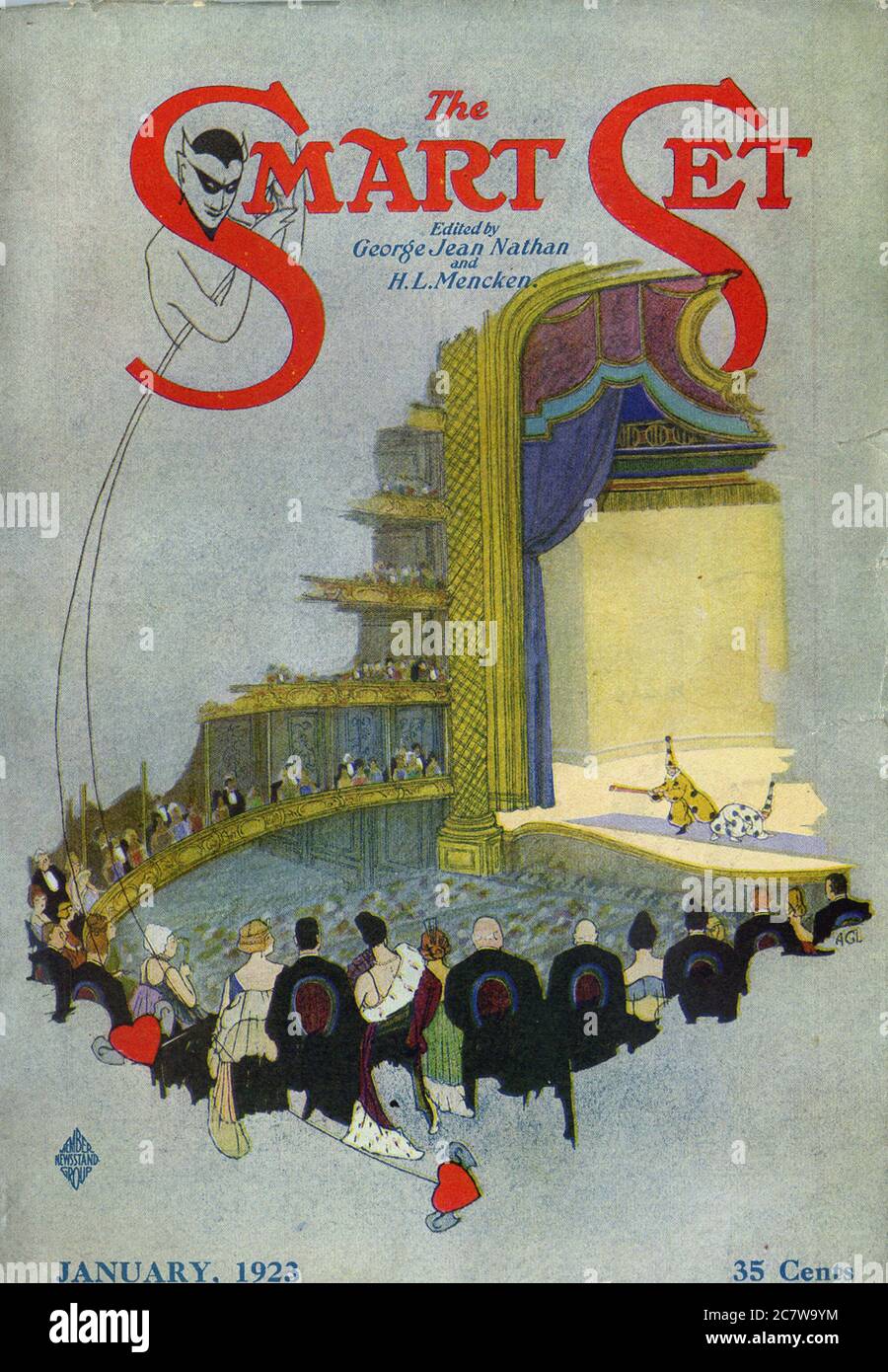 The Smart Set - janvier 1923 - Vintage american littéraire magazine Banque D'Images