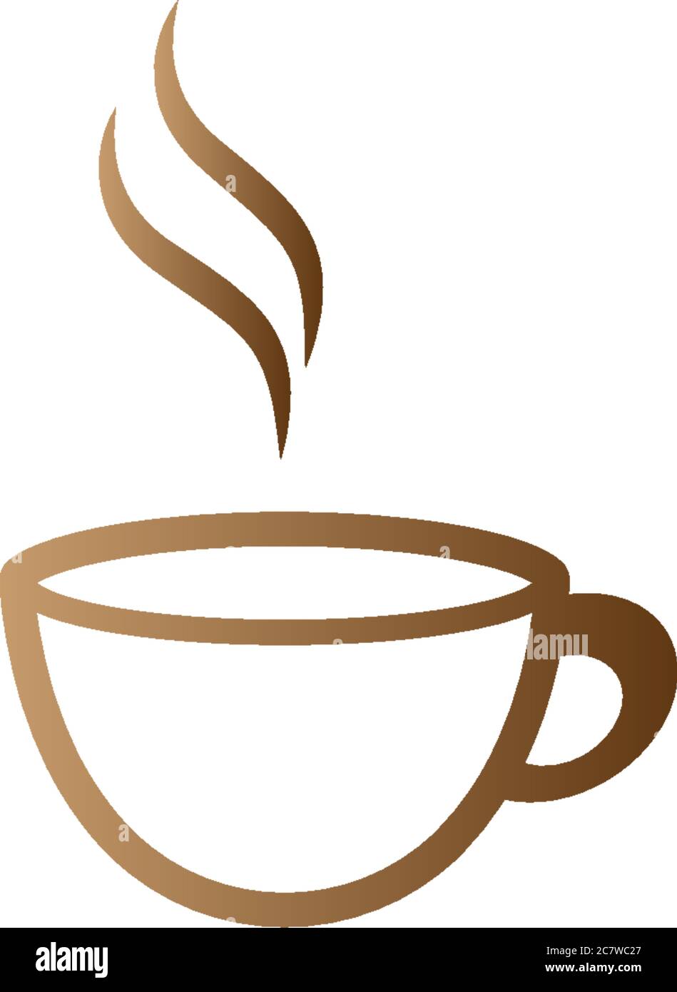 Modèle d'icône de café vectoriel avec logo tasse de café Image Vectorielle  Stock - Alamy