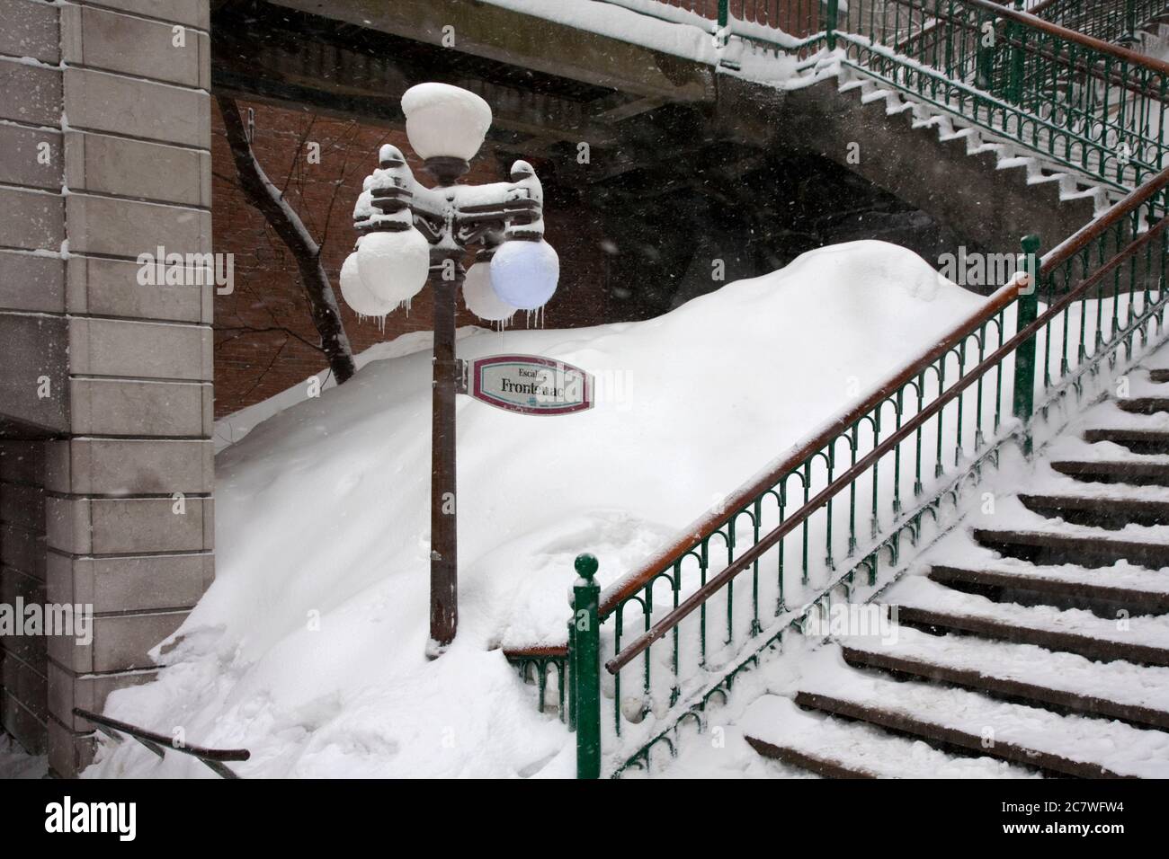Escalier Frontenac au Québec Cuity, Québec, Canada Banque D'Images