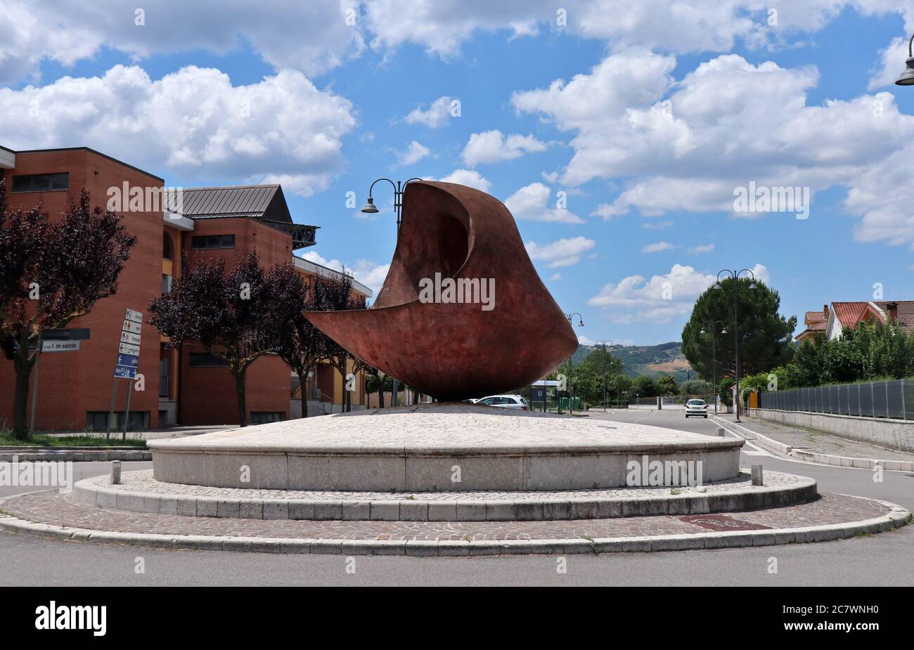 Conza della Campania - Monumento à acciaio Banque D'Images