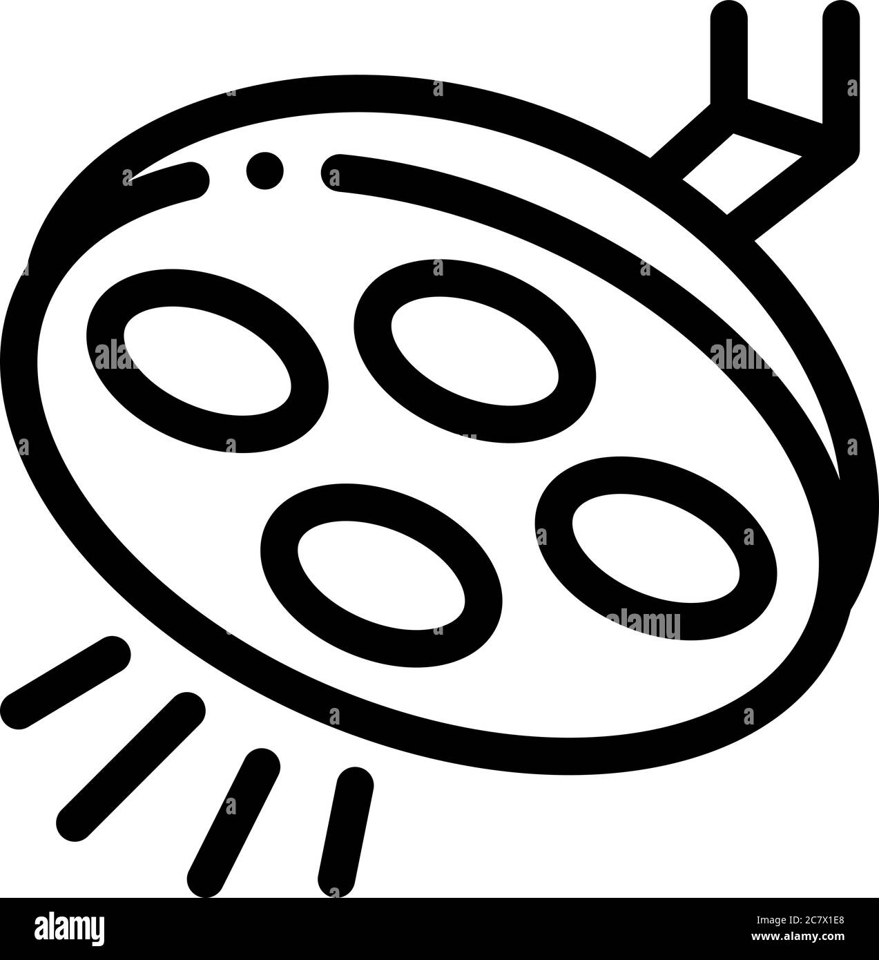 illustration vectorielle de l'icône de lampe chirurgicale Illustration de Vecteur