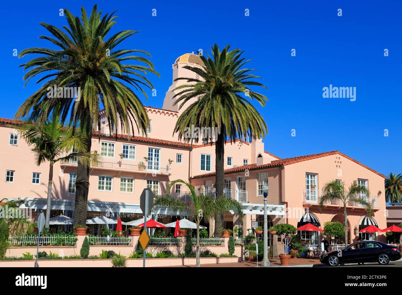 La Valencia Hotel, La Jolla, San Diego, California, USA Banque D'Images