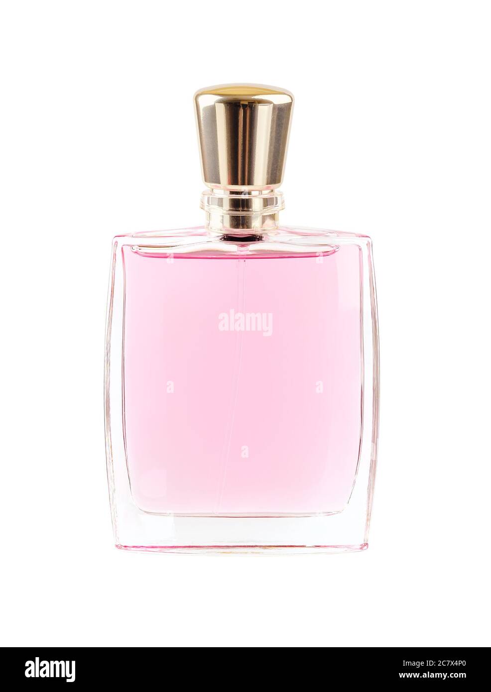 Parfum ou eau de toilette parfumée dans une bouteille rectangulaire en