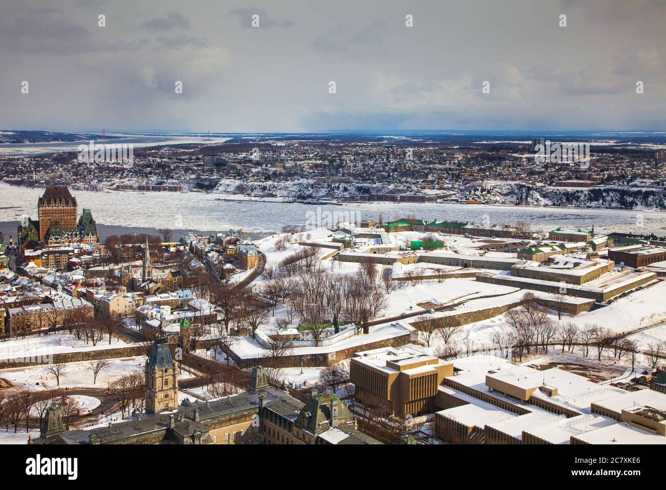 Un aperçu de la Citadelle de Québec à Québec Canada Banque D'Images