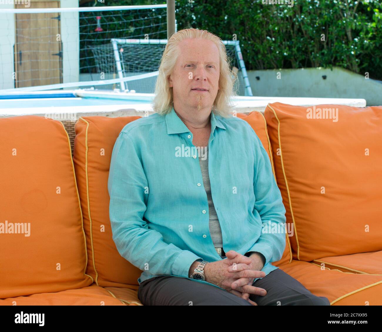 Los Angeles, Californie, États-Unis. 18 juillet 2020. Trois fois Oscar-gagnant, Paul N.J. Ottosson, mélangeur sonore et concepteur, lors d'une interview avec Joey Zhou à Pacific Palisades, Californie. Ottosson a remporté deux Oscars pour le « The Hurt Locker », un pour le « Zero Dark Thirty » et un quatrième pour le « Spider-Man 2 ». Crédit: Sheri Determan/Alamy.com Banque D'Images