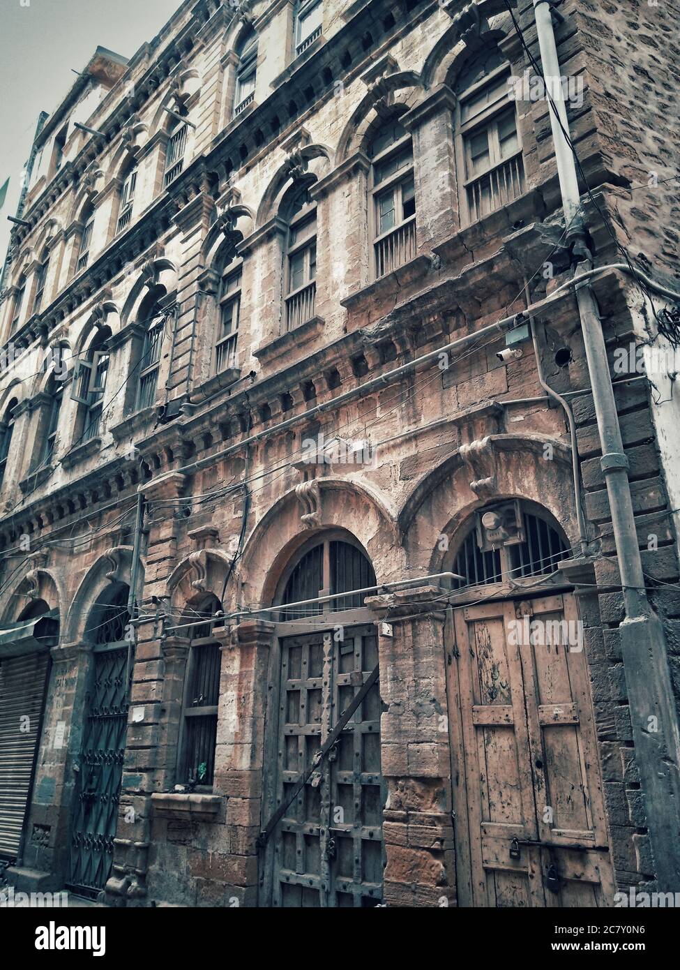 Très vieux et des endroits historiques à Karachi Pakistan Banque D'Images
