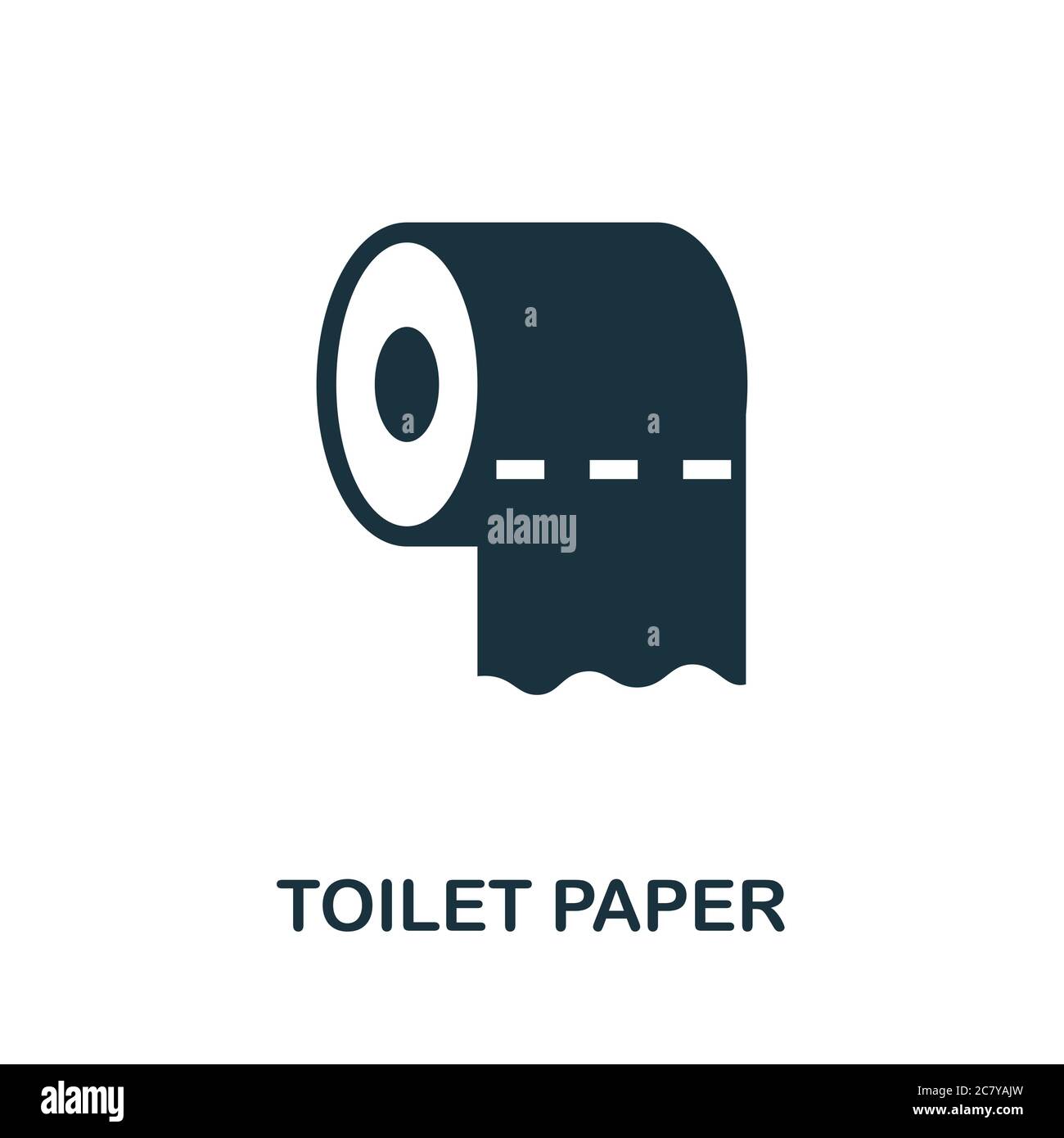 Icône papier toilette. Un élément simple de la collection hygiène. Icône papier toilette créatif pour la conception de sites Web, les modèles, les infographies et plus encore Illustration de Vecteur