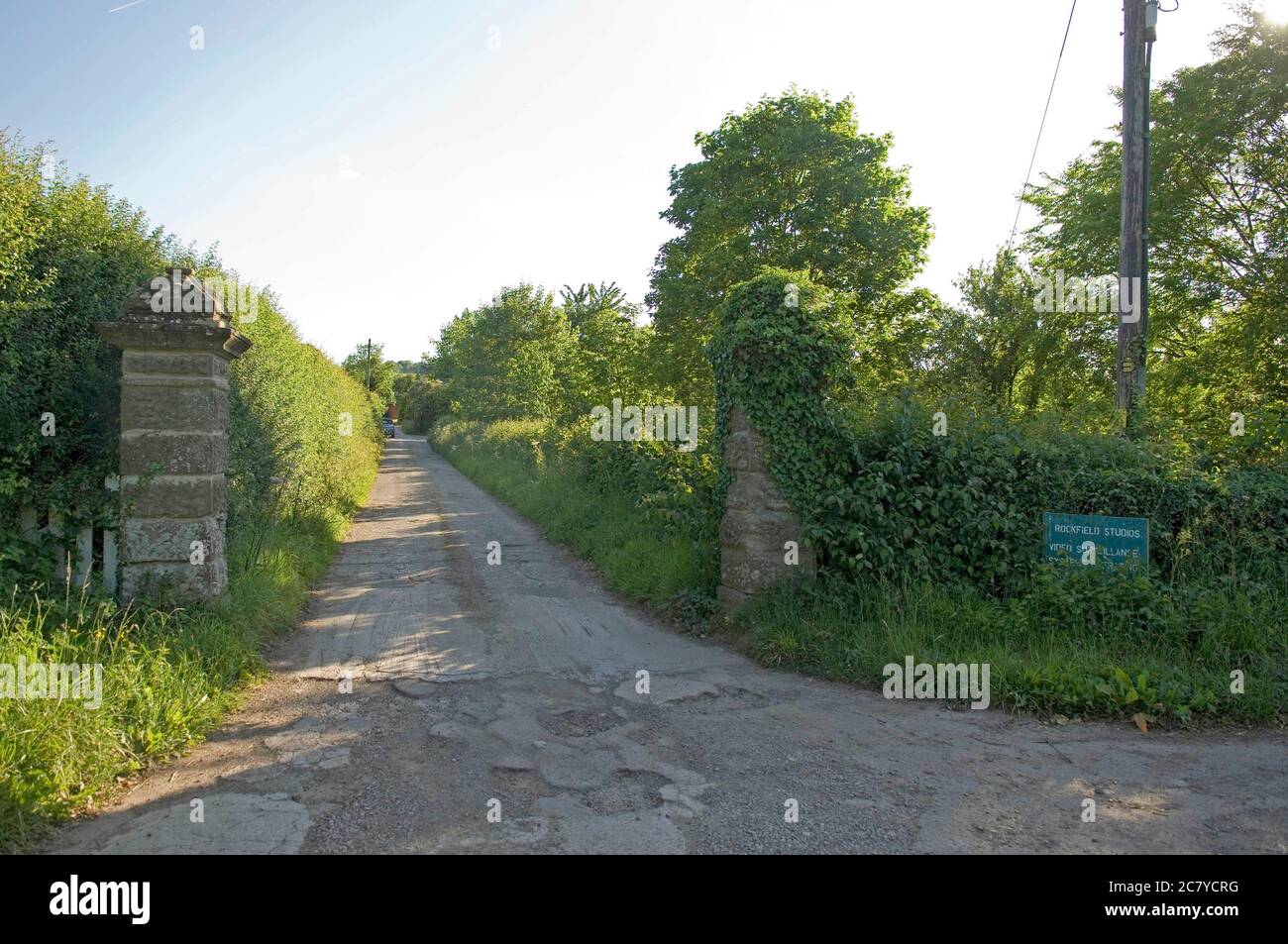 Studio d'enregistrement Rockfield dans le petit village de Rockfield à Monbucshire, Gwent, pays de Galles, Royaume-Uni. Banque D'Images