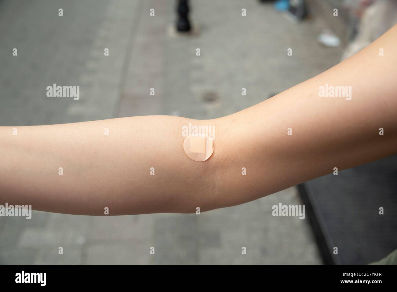 gros plan sur le bras Banque D'Images