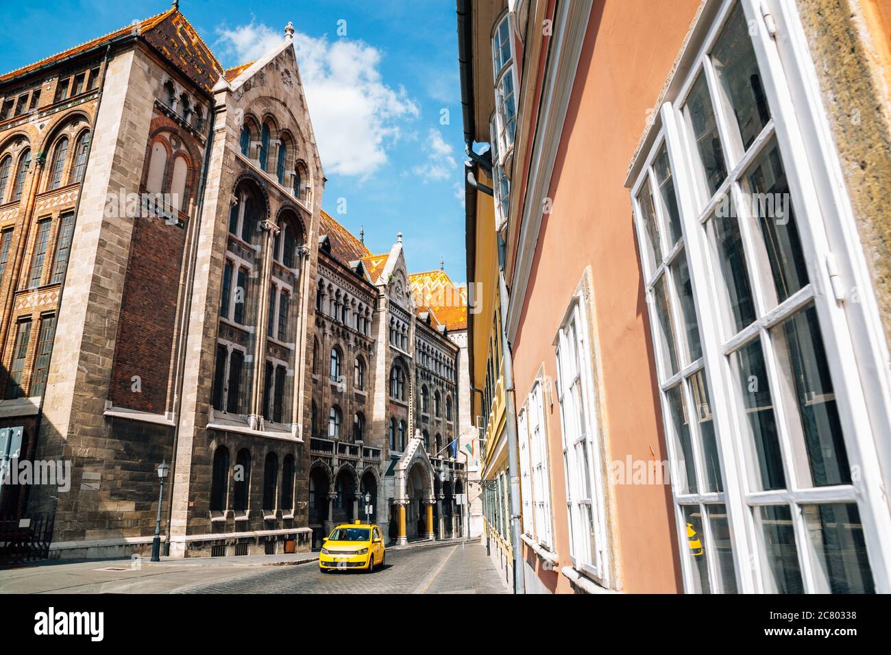 Archives nationales de Hongrie immeuble du château de Buda à Budapest, Hongrie Banque D'Images