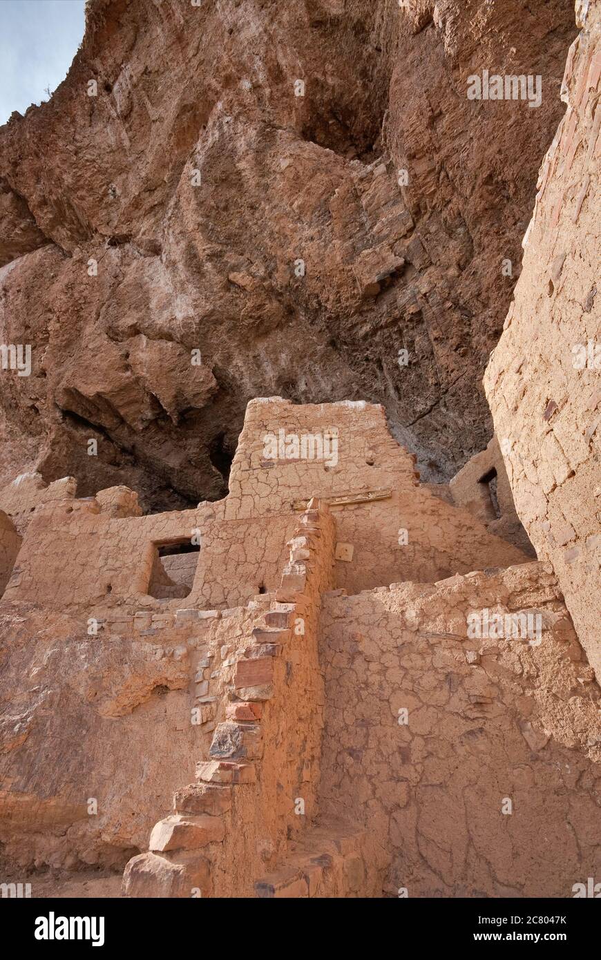 Upper Cliff demeure, dans les montagnes Superstition, au monument national de Tonto, Arizona, États-Unis Banque D'Images