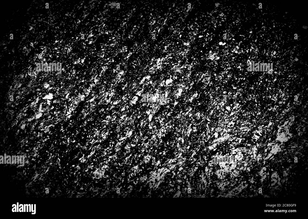 texture de couleur de motif noir et blanc granit galaxie Banque D'Images