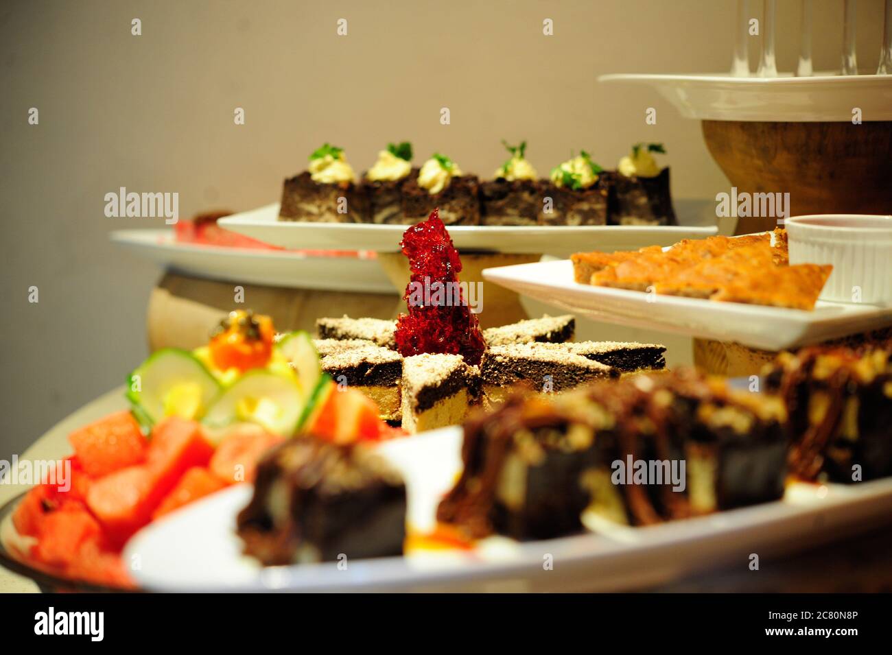 Un délicieux dessert. Kumasi, Ghana, Afrique de l'Ouest. Banque D'Images