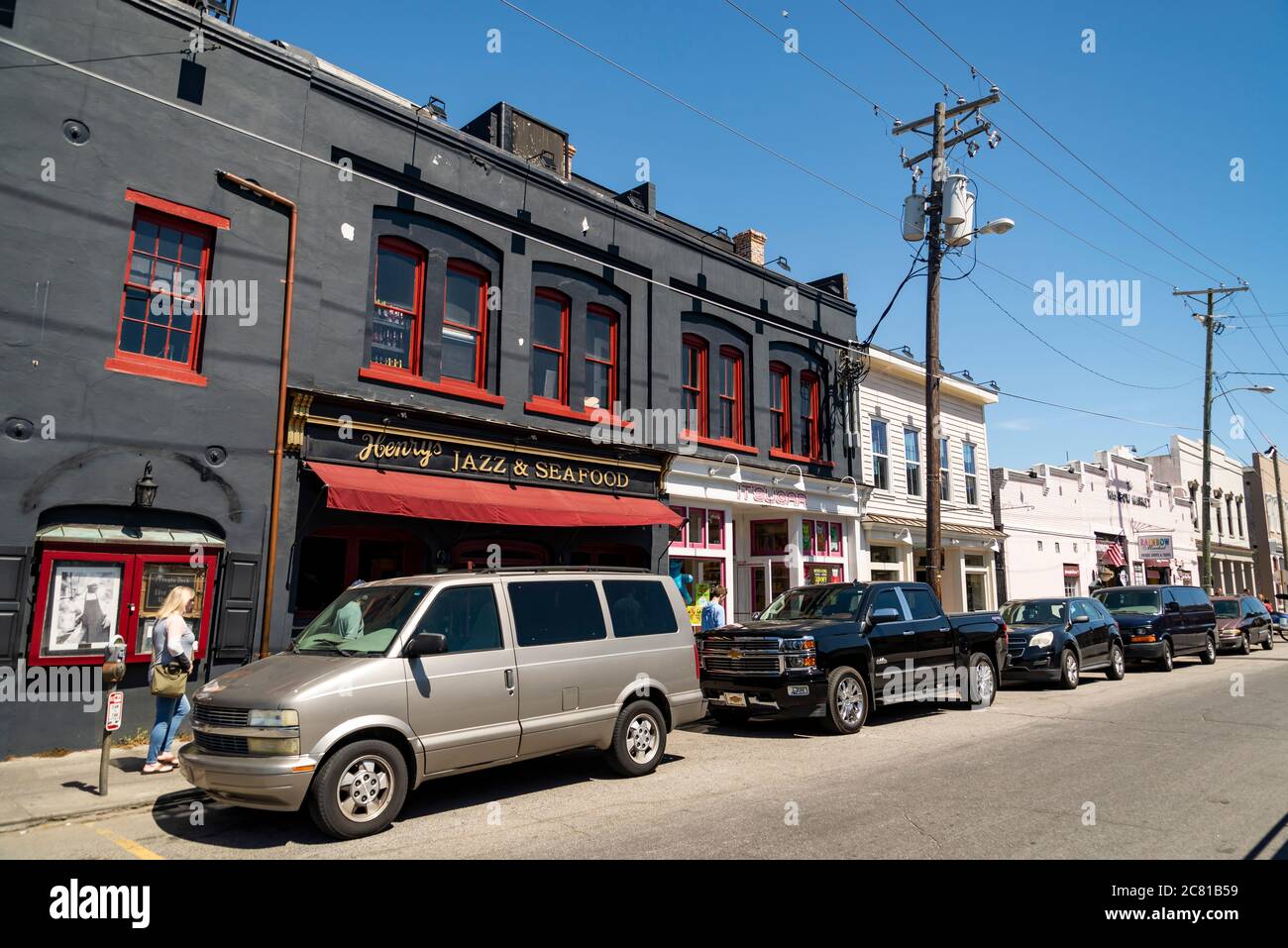 Le marché historique de Charleston City. En tant que l'un des plus anciens marchés publics du pays, les visiteurs trouvent plus de 300 entrepreneurs. Banque D'Images