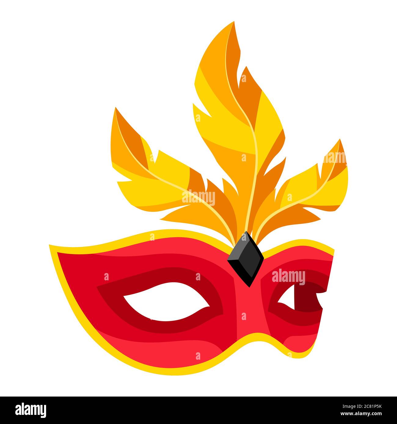Illustration du masque de carnaval. Illustration de Vecteur