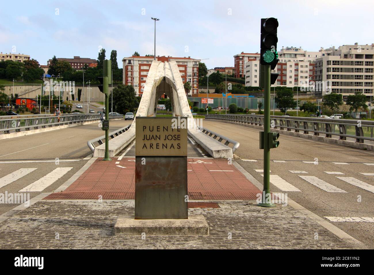 Pont Juan Jose Arenas Puente Juan Jose Arenas à Santander Cantabrie Espagne Banque D'Images