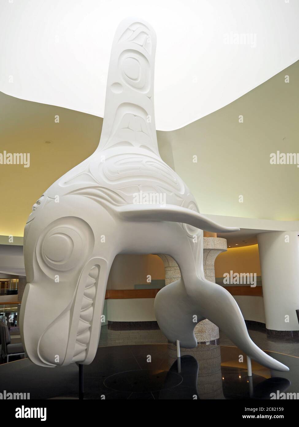 Art des Premières nations au Musée canadien d'histoire, Gatineau (Québec), Canada Banque D'Images