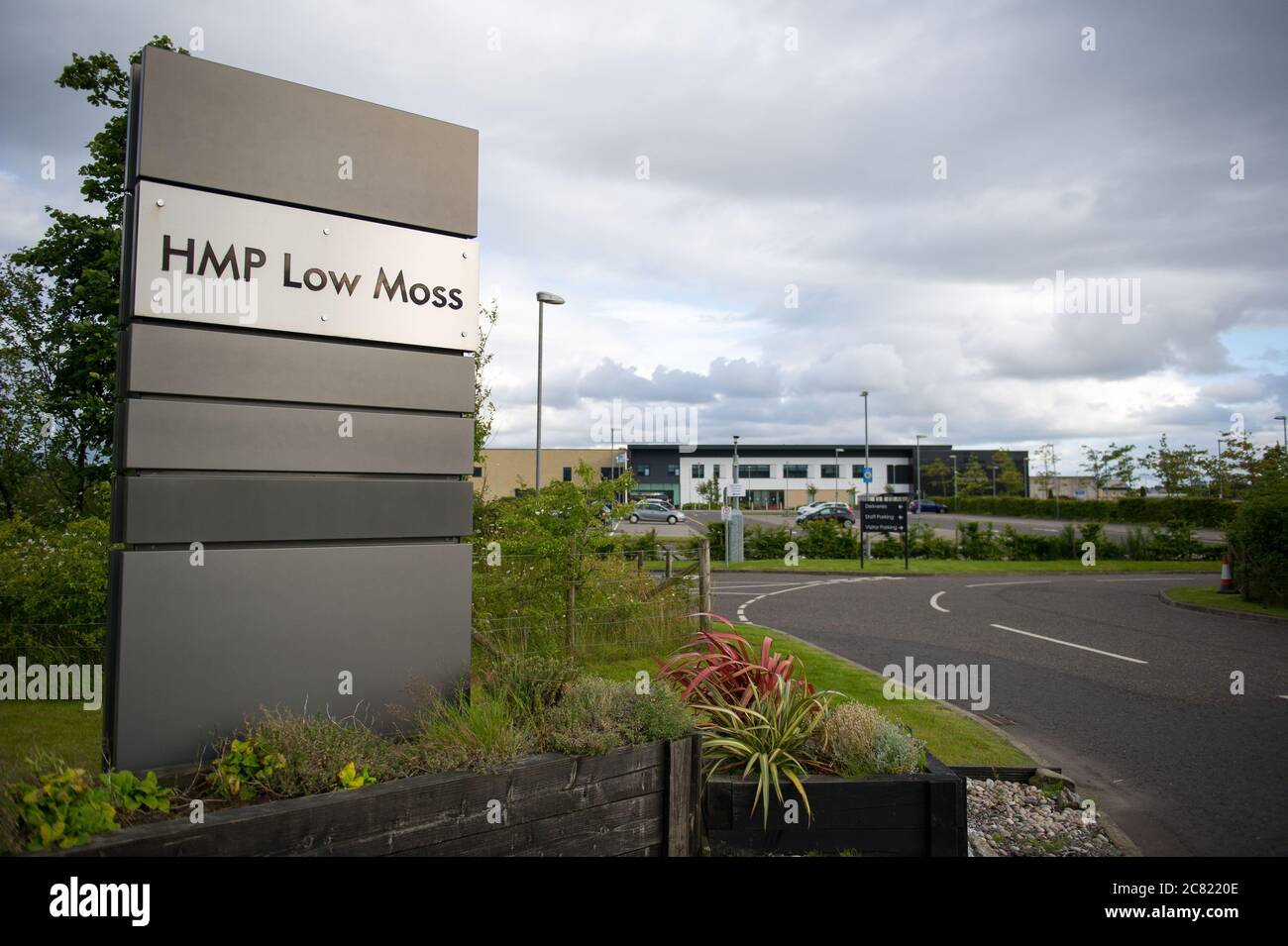 Low Moss près de Bishopbriggs, Écosse, Royaume-Uni. 20 juillet 2020. Photo : prison de Lowmoss. Le Service pénitentiaire écossais a confirmé le décès du détenu Paul Dowds, 45 ans, qui était en détention provisoire à la prison de HM Low Moss, qui est l'une des extrémités de Bishopbriggs, Glasgow. Une enquête sur un accident mortel doit être tenue. Crédit : Colin Fisher/Alay Live News Banque D'Images