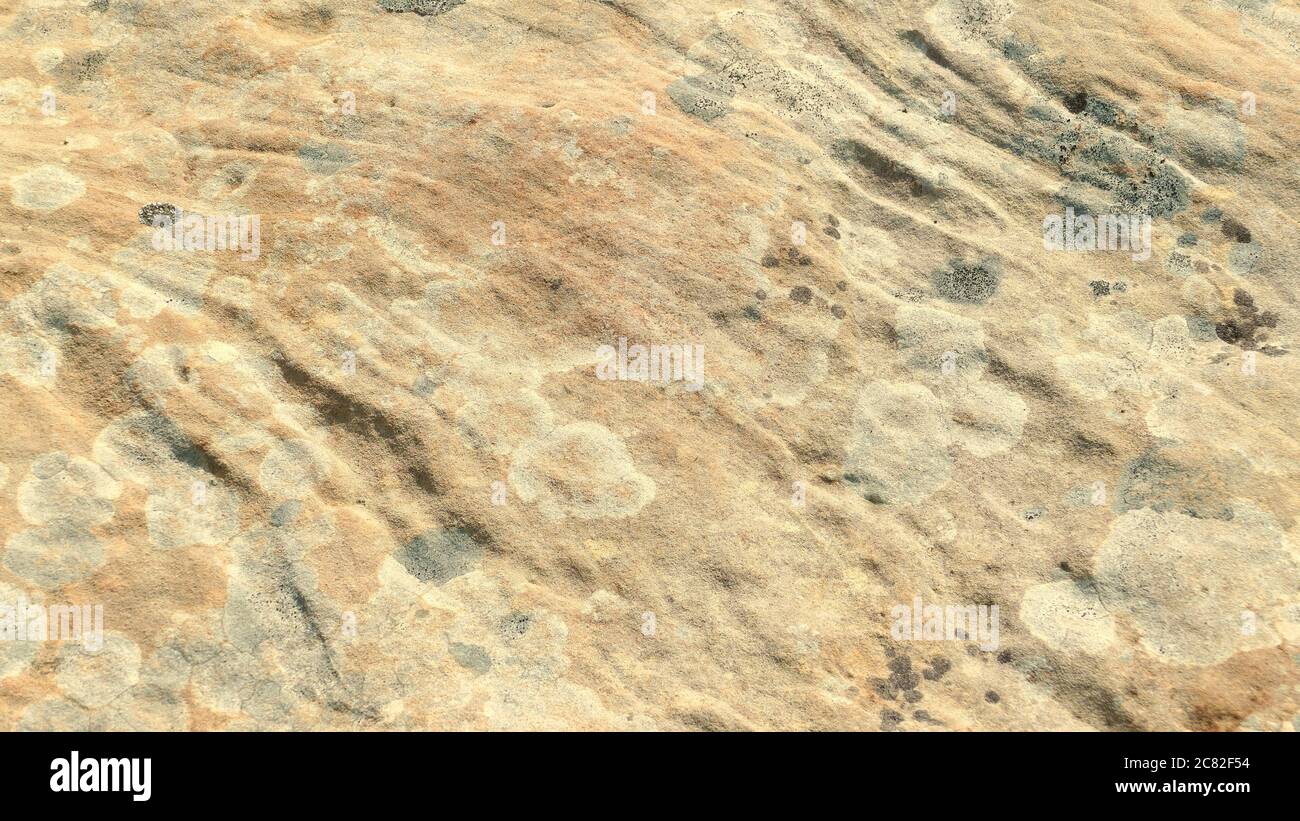 Grès sur la côte de la mer de Cantabrie. Mont Jaizkibel. Pays basque, Espagne. Banque D'Images