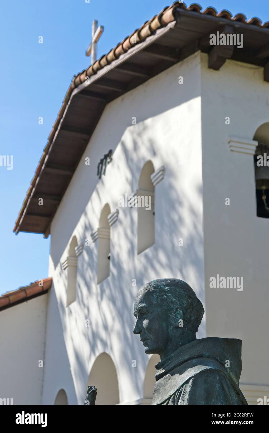 Mission San Luis Obispo, une mission espagnole fondée en 1772 par le Père Junípero Serra. Californie. Banque D'Images