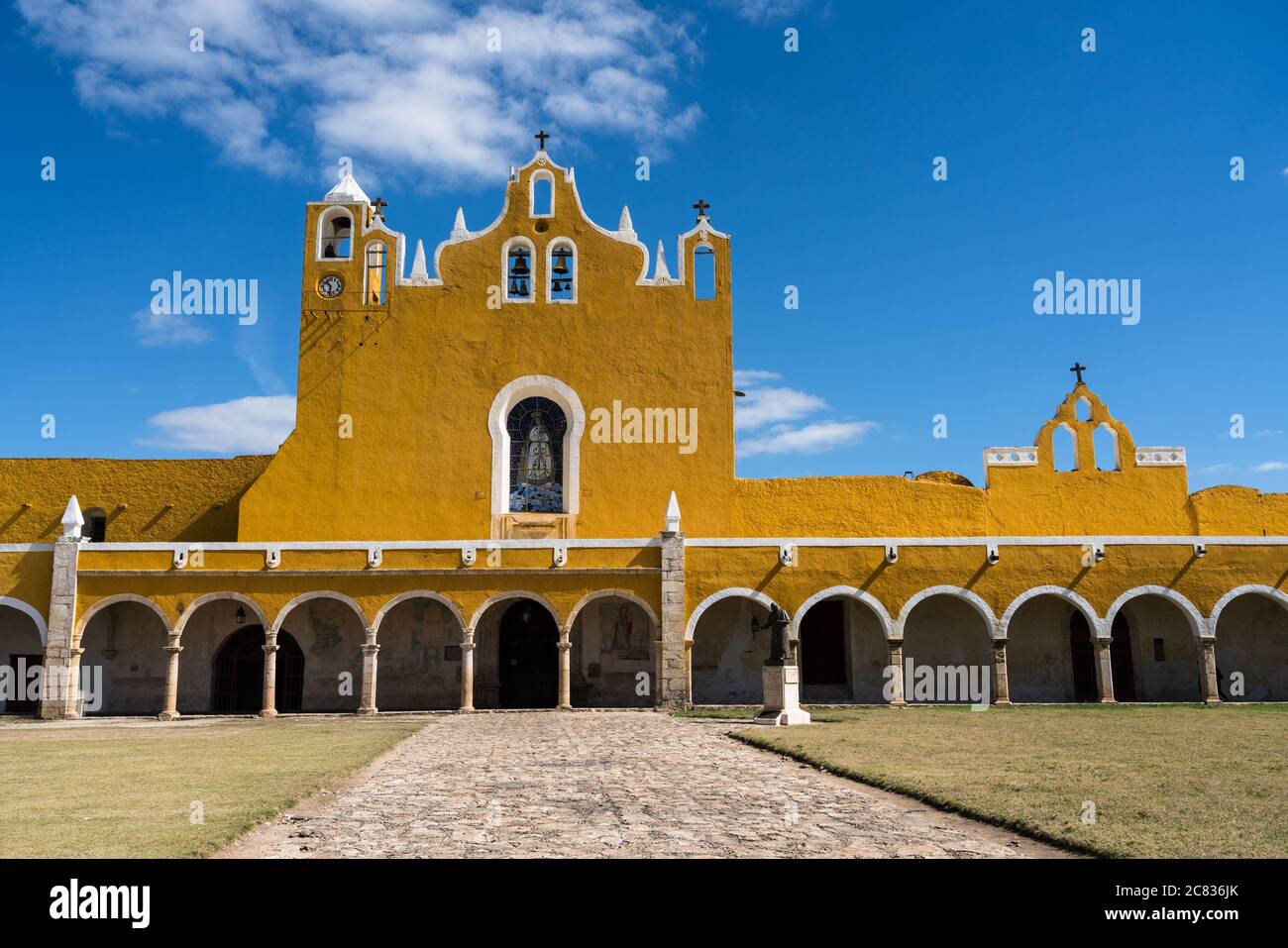 Le couvent de San Antonio ou Saint Anthony de Padoue fut fondé en 1549 et complété en 1562. Il a été construit sur la base d'une grande pyramide maya. Banque D'Images