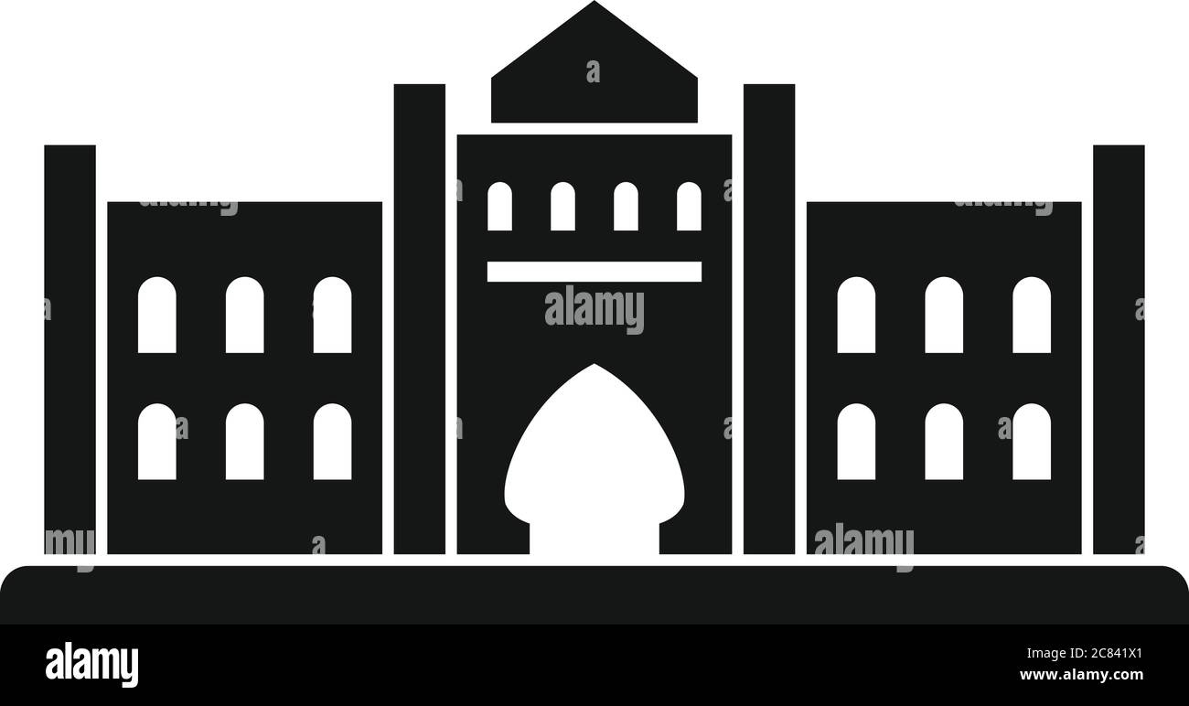 Icône du bâtiment historique de Dubaï. Illustration simple de l'icône de vecteur historique de bâtiment de Dubaï pour la conception de sites Web isolée sur fond blanc Illustration de Vecteur