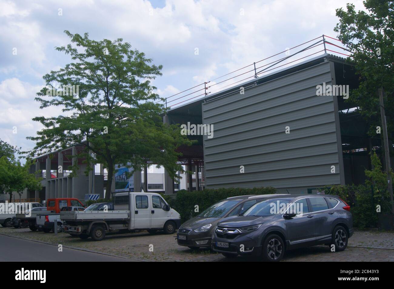 Entwicklung des Gewerbeparks City Dock dans der Altonaer Straße à Berlin-Spandau. Banque D'Images