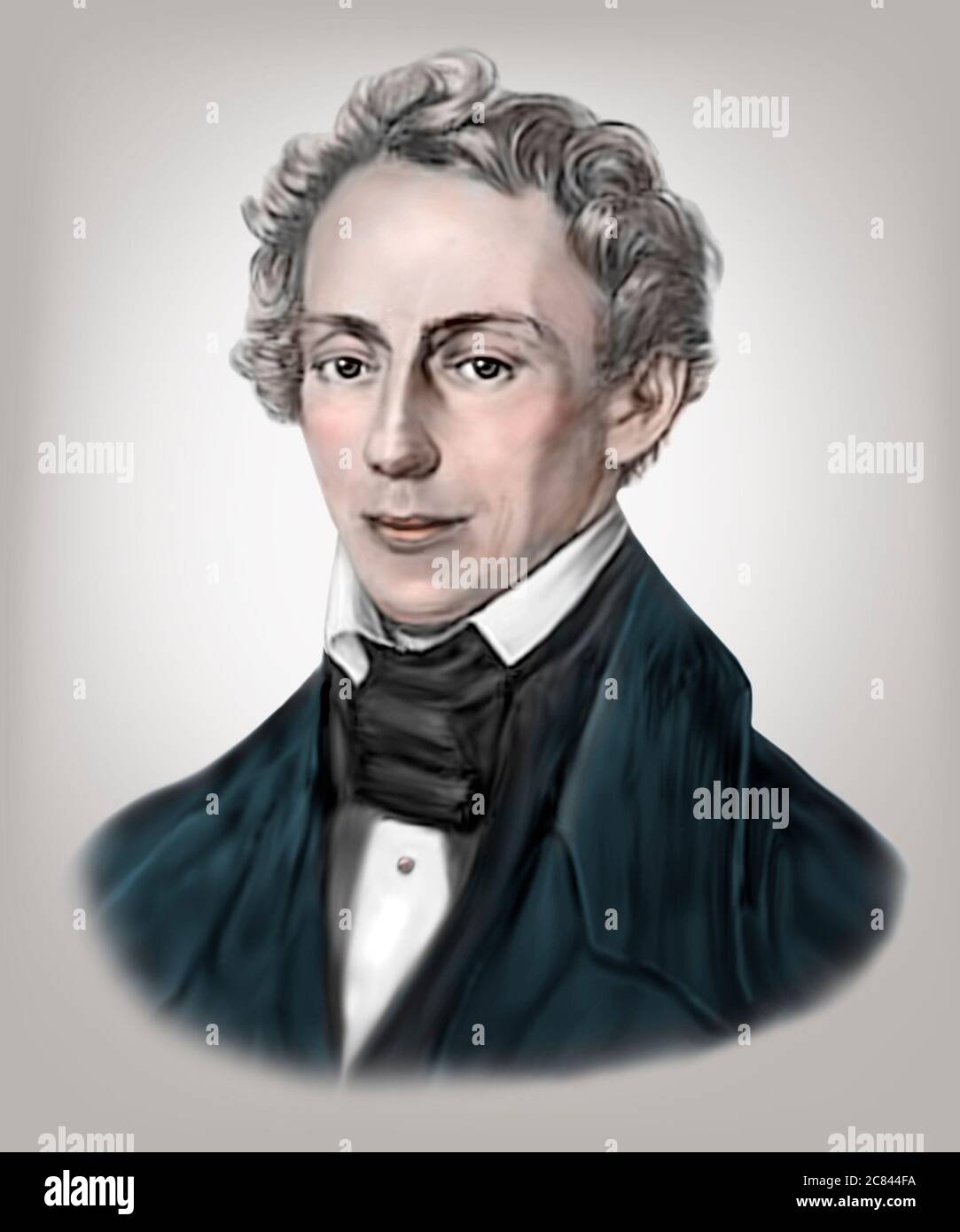 Christian Doppler 1803-1853 mathématicien autrichien physicien Banque D'Images