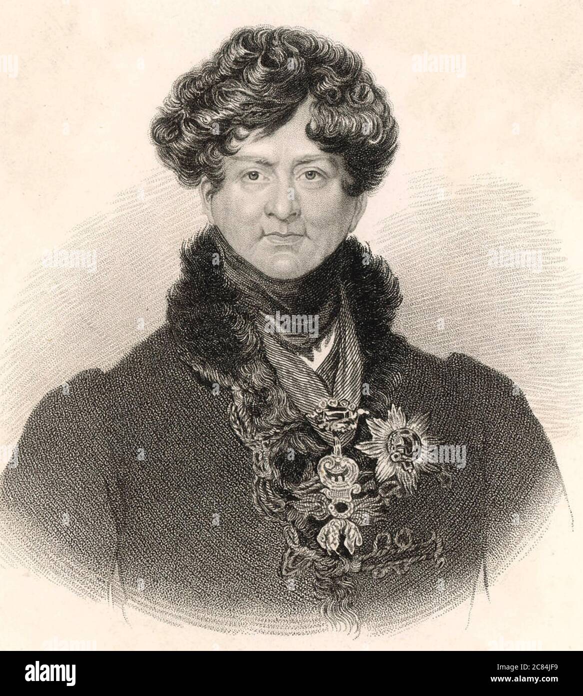 ROI GEORGE IV (1762-1830) VERS 1820. Banque D'Images