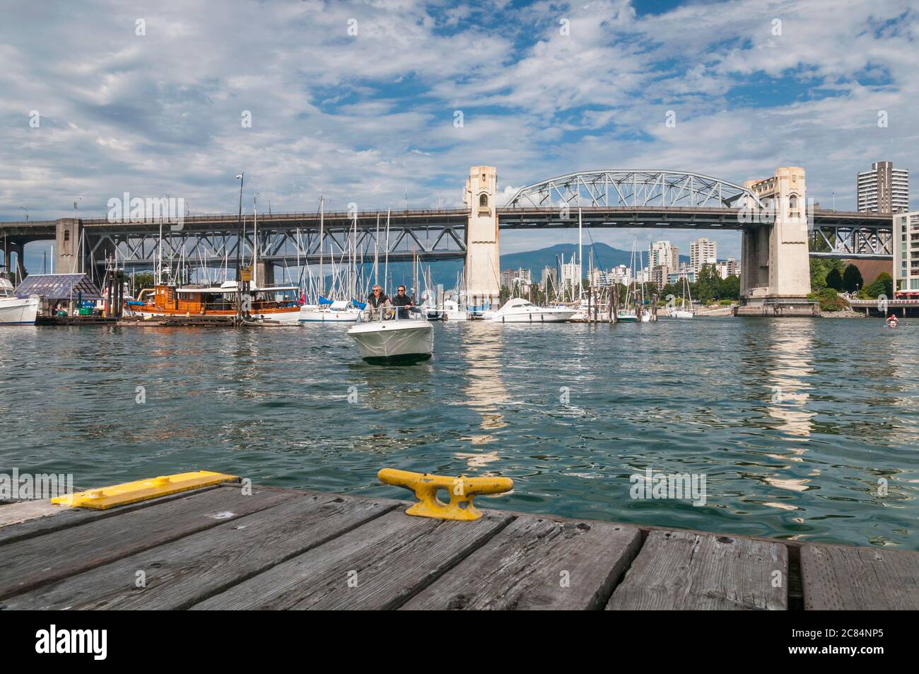 Pont Burrard, Granville Island, Vancouver (Colombie-Britannique), Canada. Banque D'Images