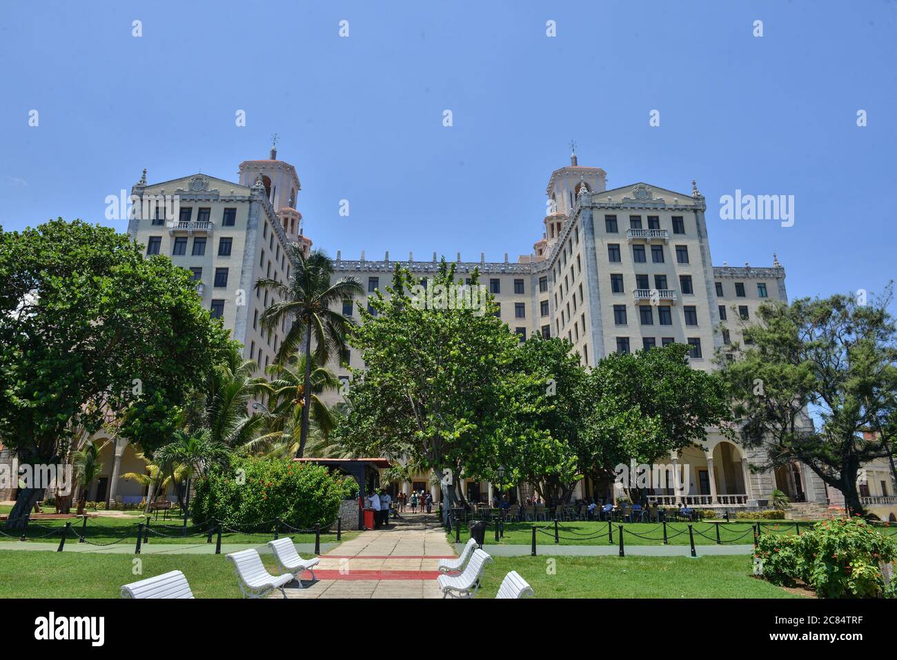 Cuba, la Havane: Hotel Nacional de Cuba, palais cinq étoiles inauguré le 30 décembre 1930, emblème de l'architecture cubaine à l'époque, inscrit à l'ONU Banque D'Images