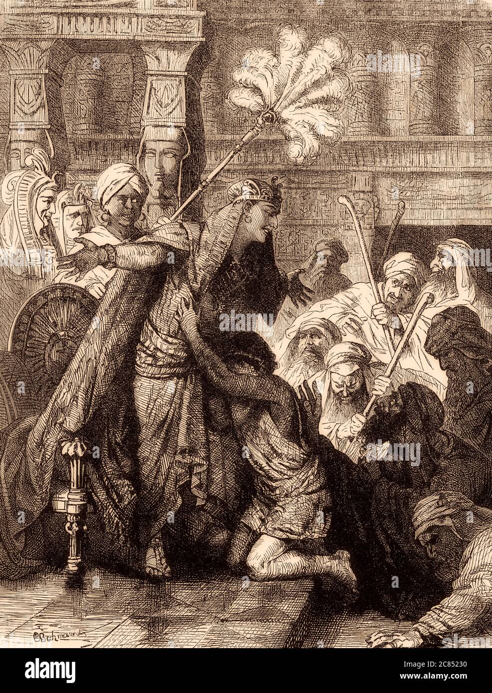 Joseph se révèle à ses frères, Livre de la Genèse, ancien Testament Banque D'Images