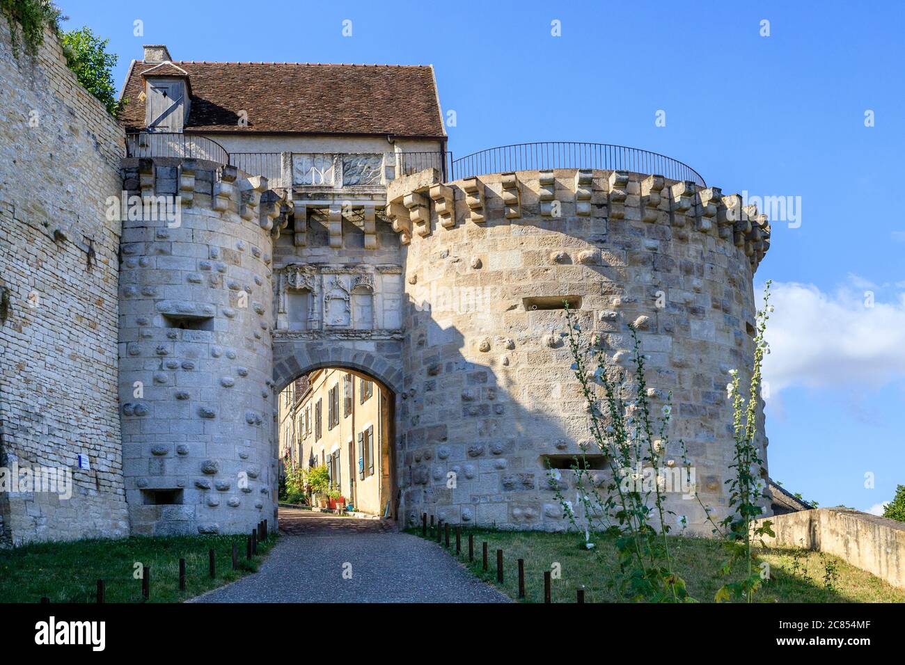 France, Yonne, Parc naturel régional du Morvan, Vezelay, les plus Beaux villages de France (les plus beaux villages de France), la porte Banque D'Images