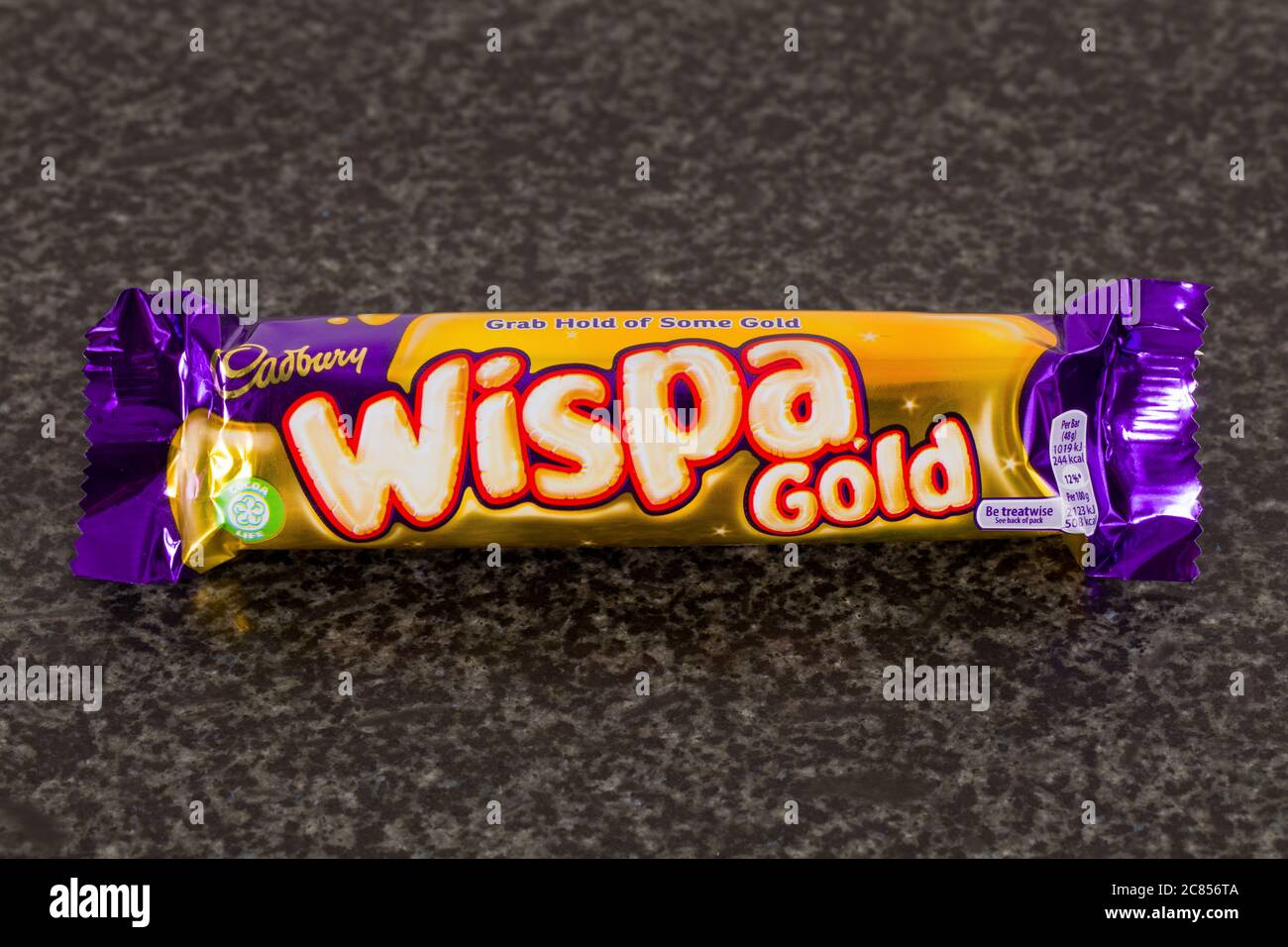 Barre de chocolat Cadbury Wispa Gold Banque D'Images