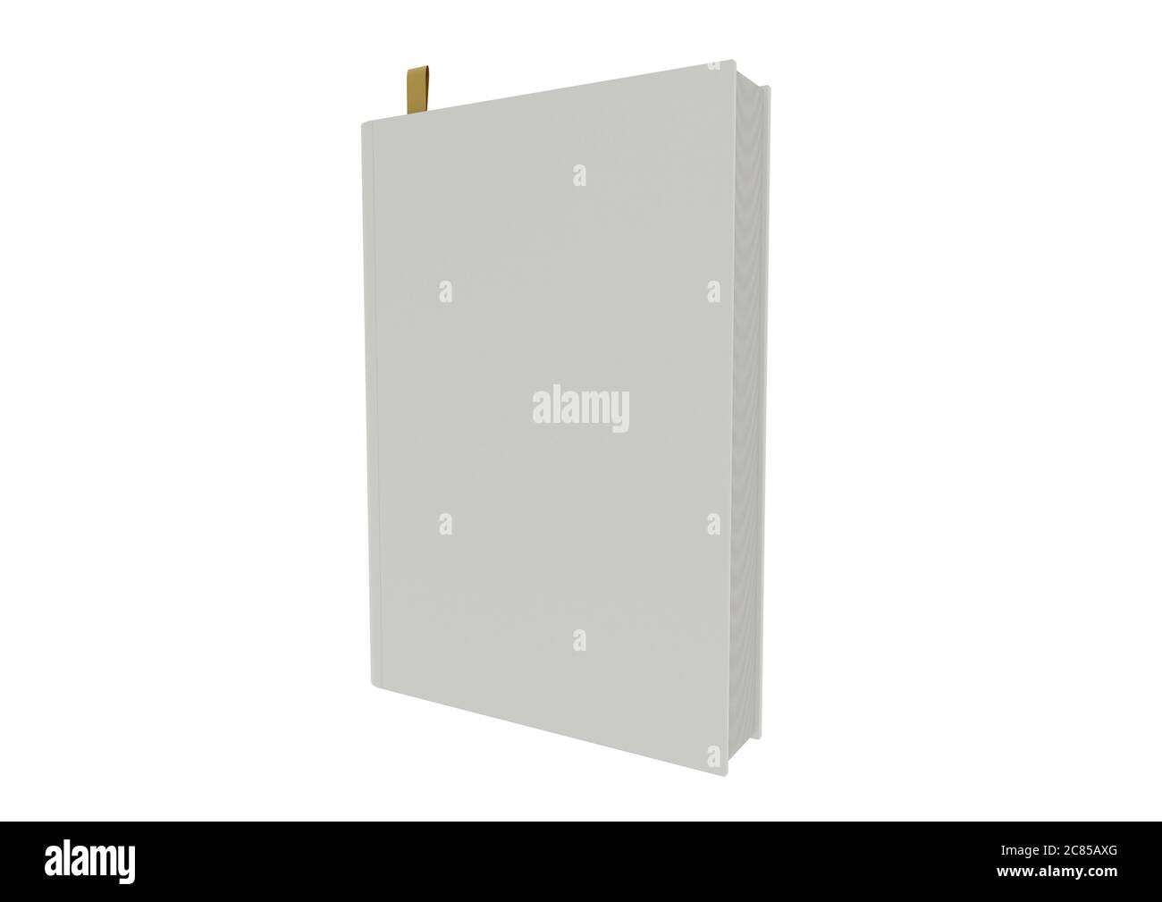 illustration 3d de livre vierge sur fond blanc Banque D'Images