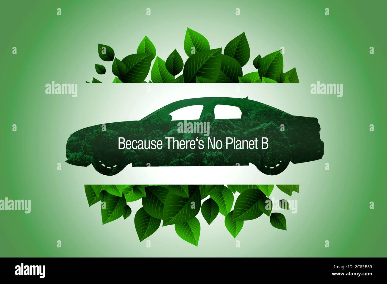 Parce qu'il n'y a pas de planète B, concept de durabilité Banque D'Images