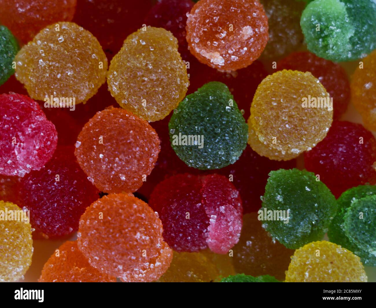 Sucrée de gelée de couleur mélangée comme fond, texture/fond Banque D'Images