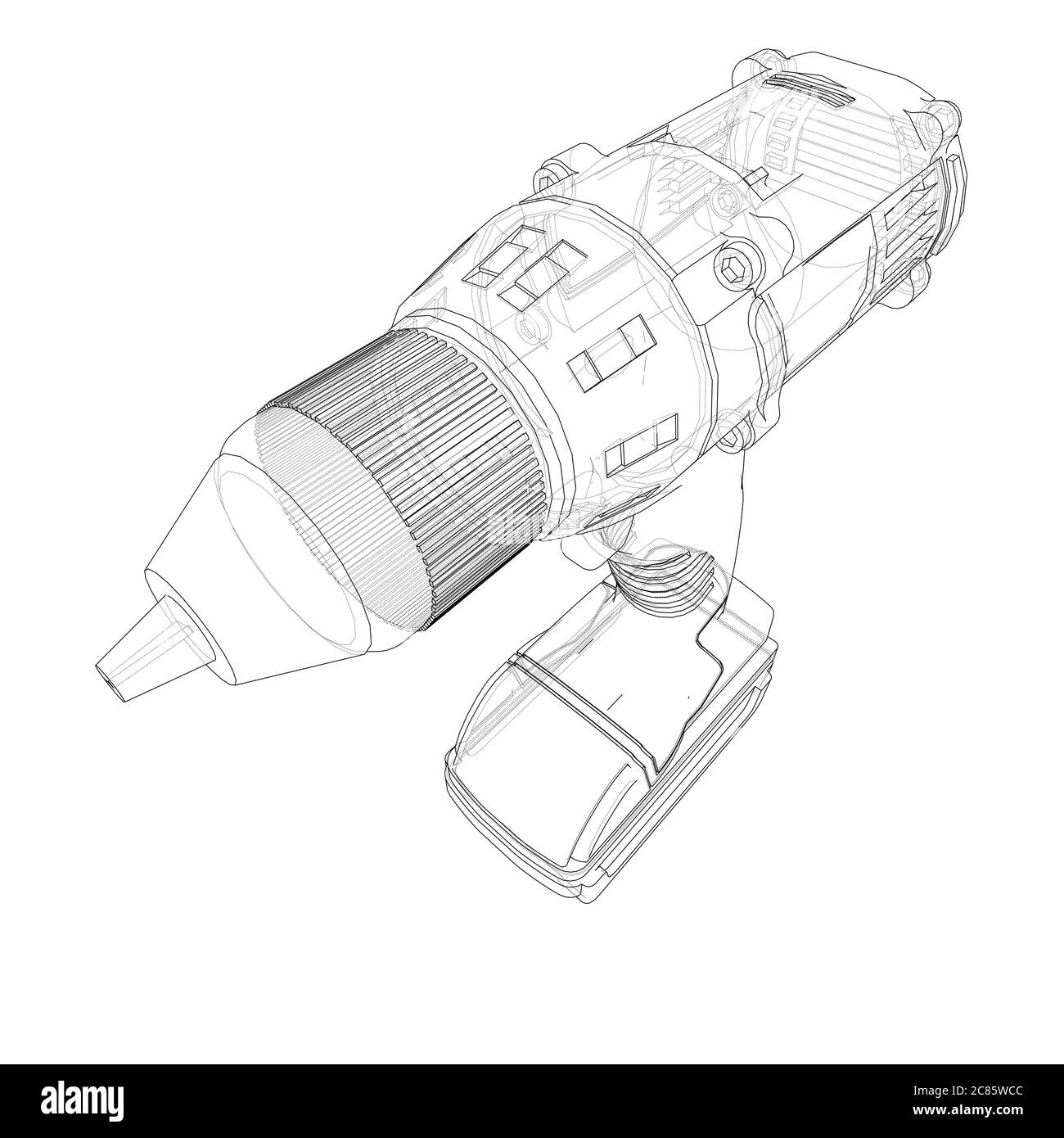 Tournevis électrique sans fil Banque D'Images