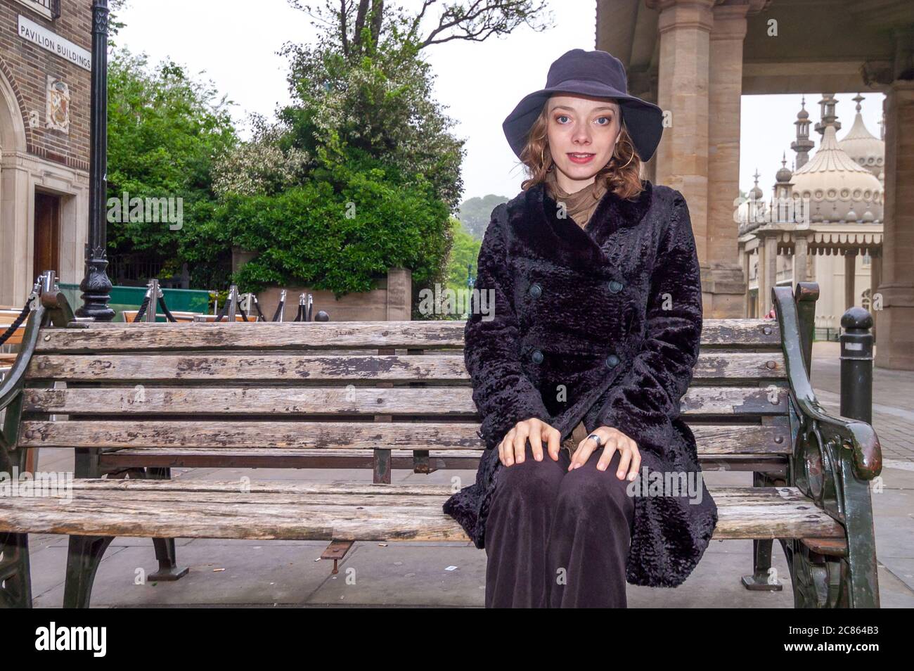 Brighton, 26 mai 2005 : actrice Aurélia Thierrée, petite-fille de Charlie Chaplin, à Brighton Banque D'Images