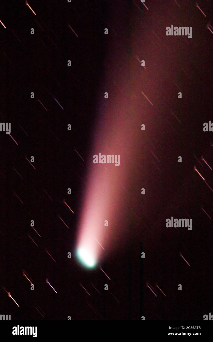 Comet NEOWISE ; Salida ; Colorado ; États-Unis Banque D'Images